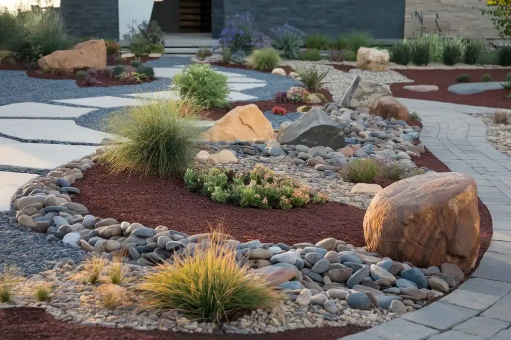 creative-front-yard-landscaping-ideas-with-rocks-no-grass