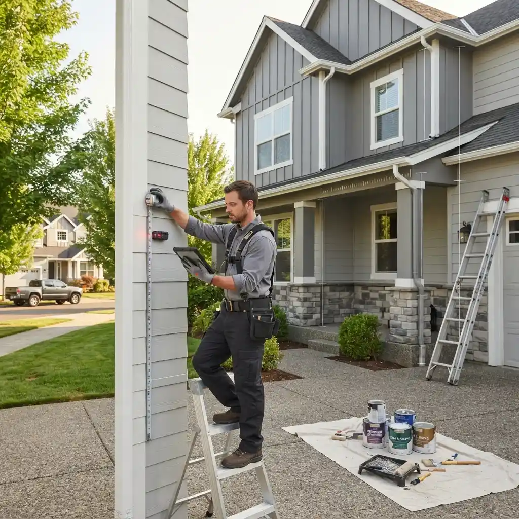 professional-measuring-house exterior for-painting-cost-estimate